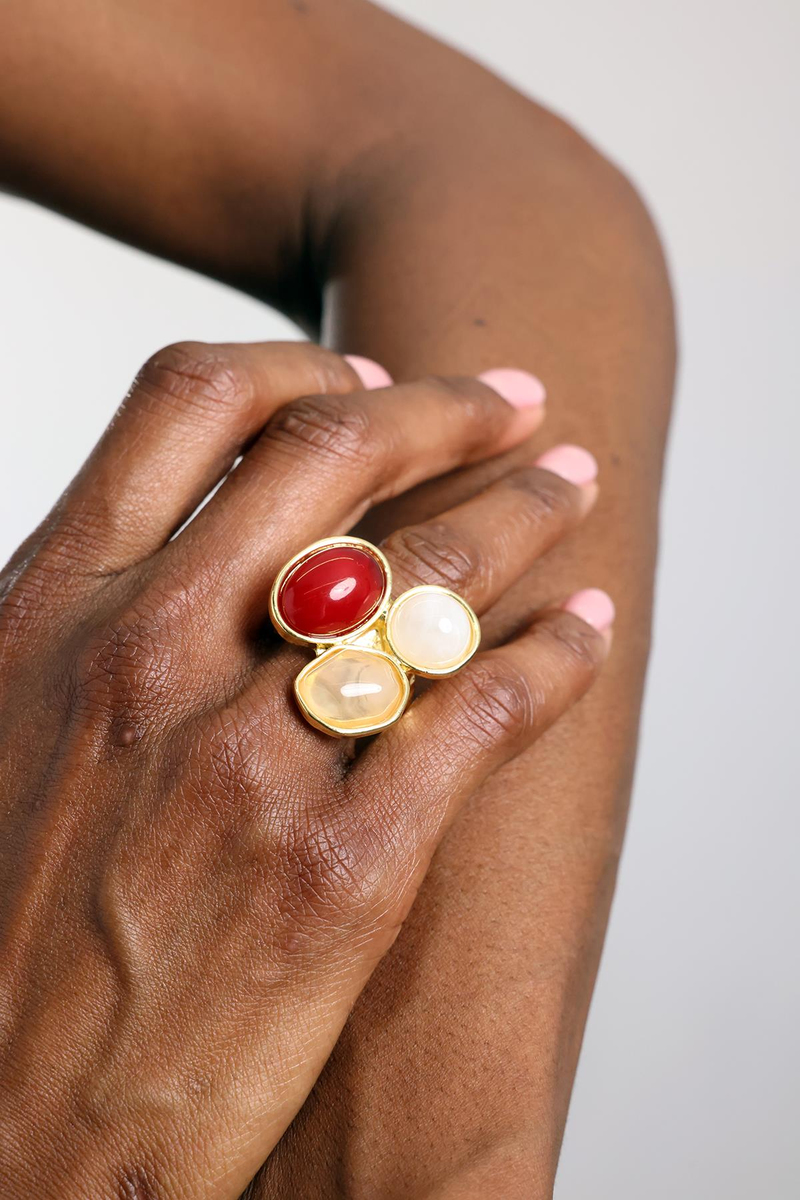 Bordo Elegante Yüzük 