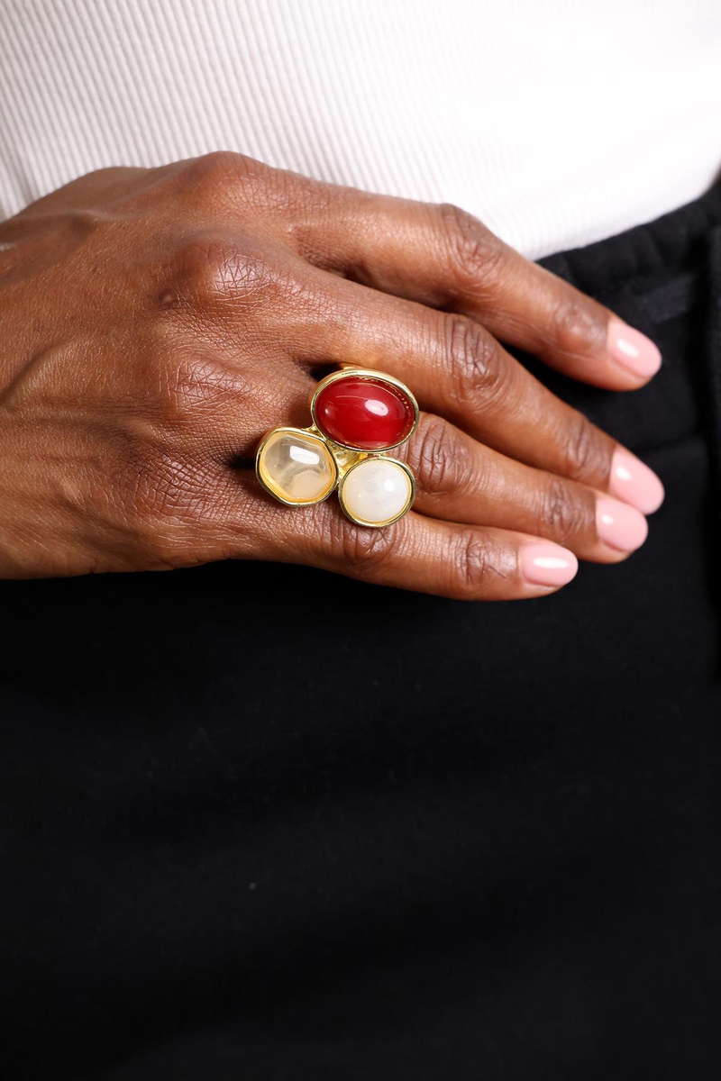 Bordo Elegante Yüzük 