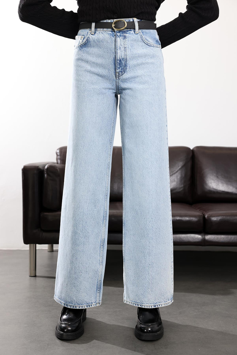 Buz Mavi Wide Leg Jean 