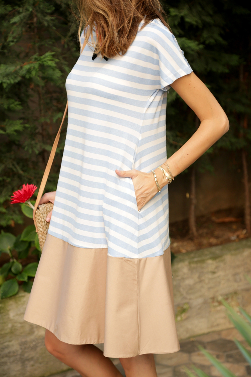 Camel Altı Poplin Çan Elbise 6044