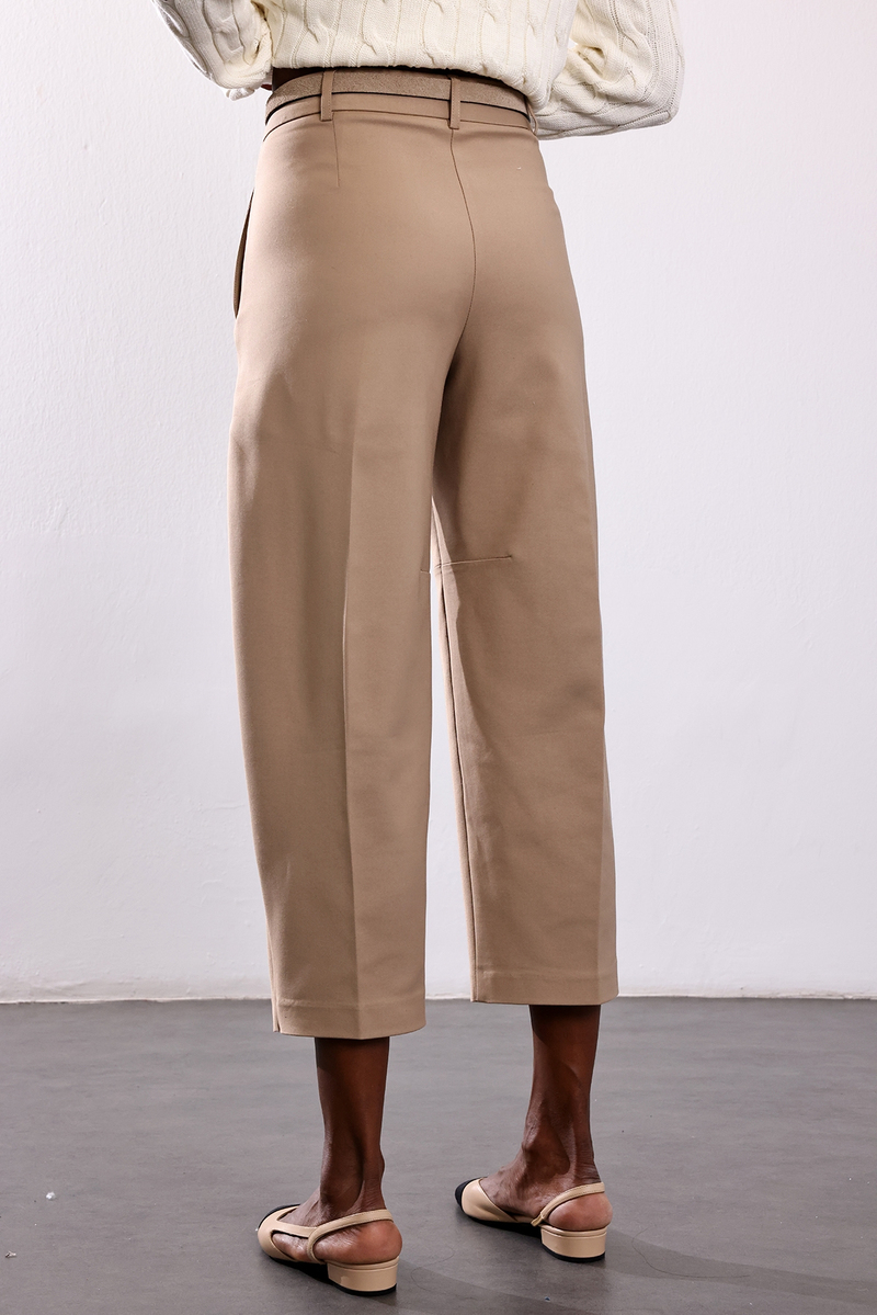 Camel Barrel Kumaş Pantolon 442
