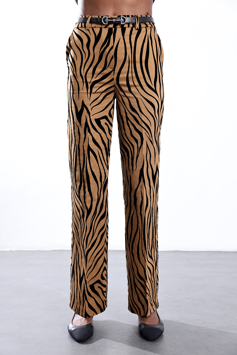 Camel Desenli Pantolon 