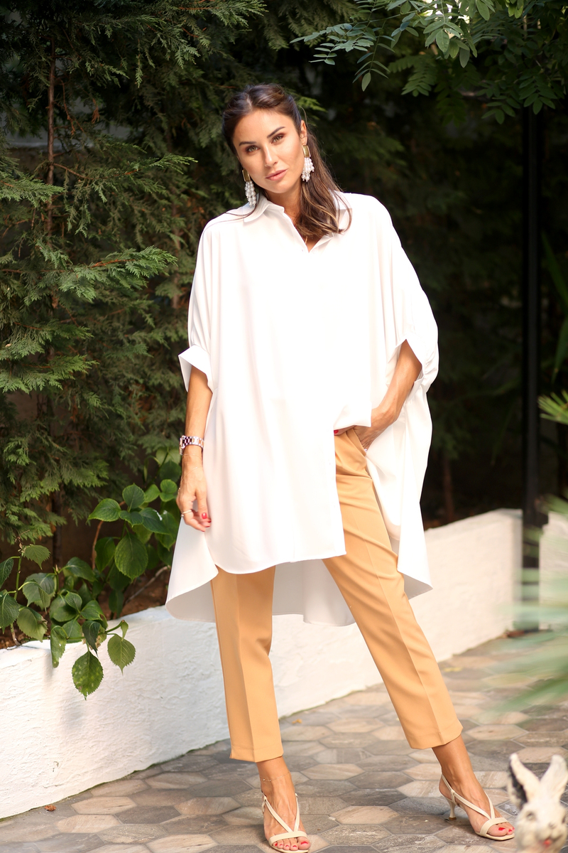 Camel Krep Havuç Pantolon 9796