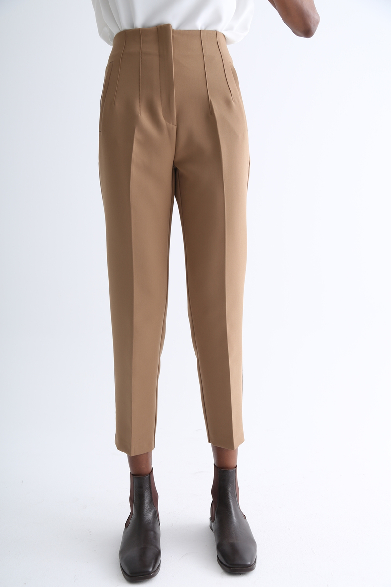 Camel Önü Flatolu Pantolon 5113