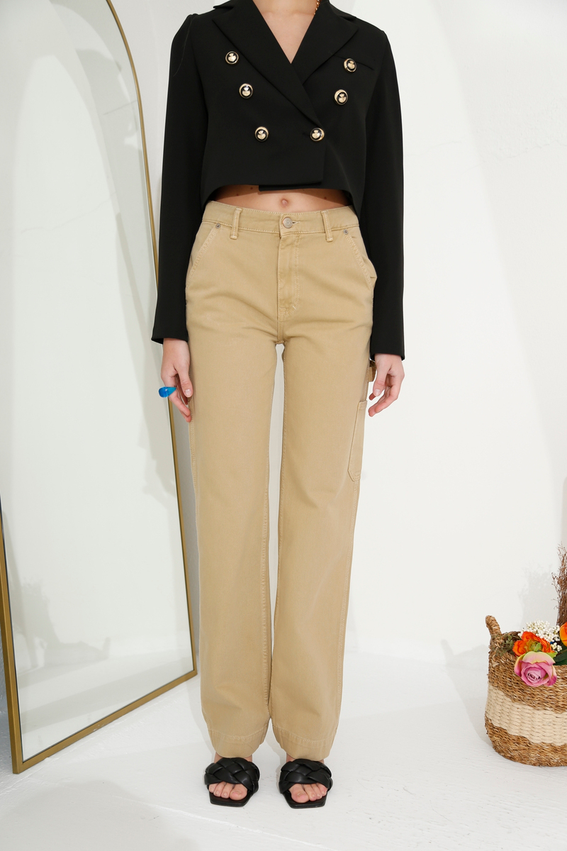 Camel Orta Bel Straight Fit Jean 2405