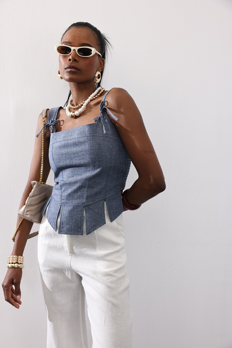Denim Mavi Rosalie Büstiyer 
