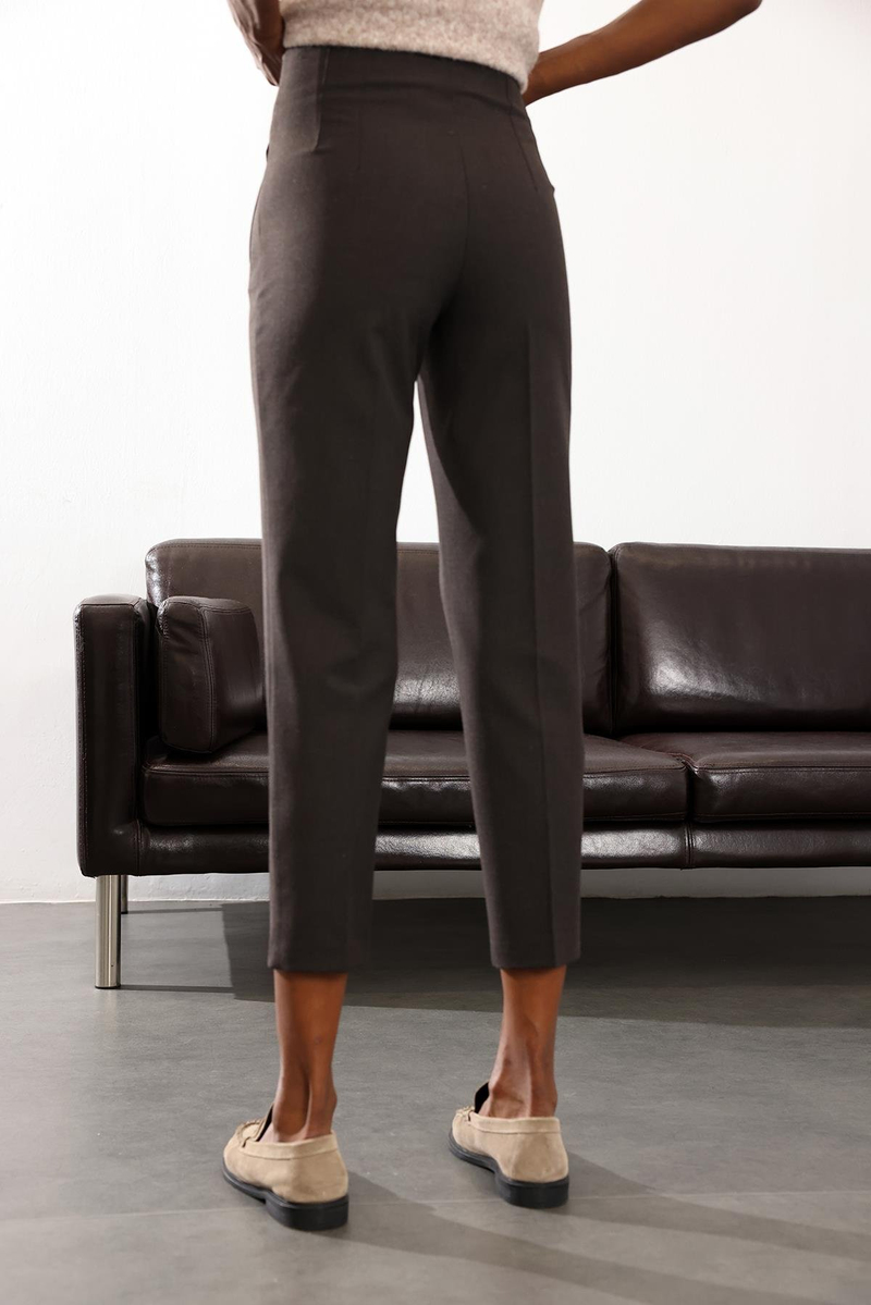 Efektli Kahve Flatolu Pantolon 5113