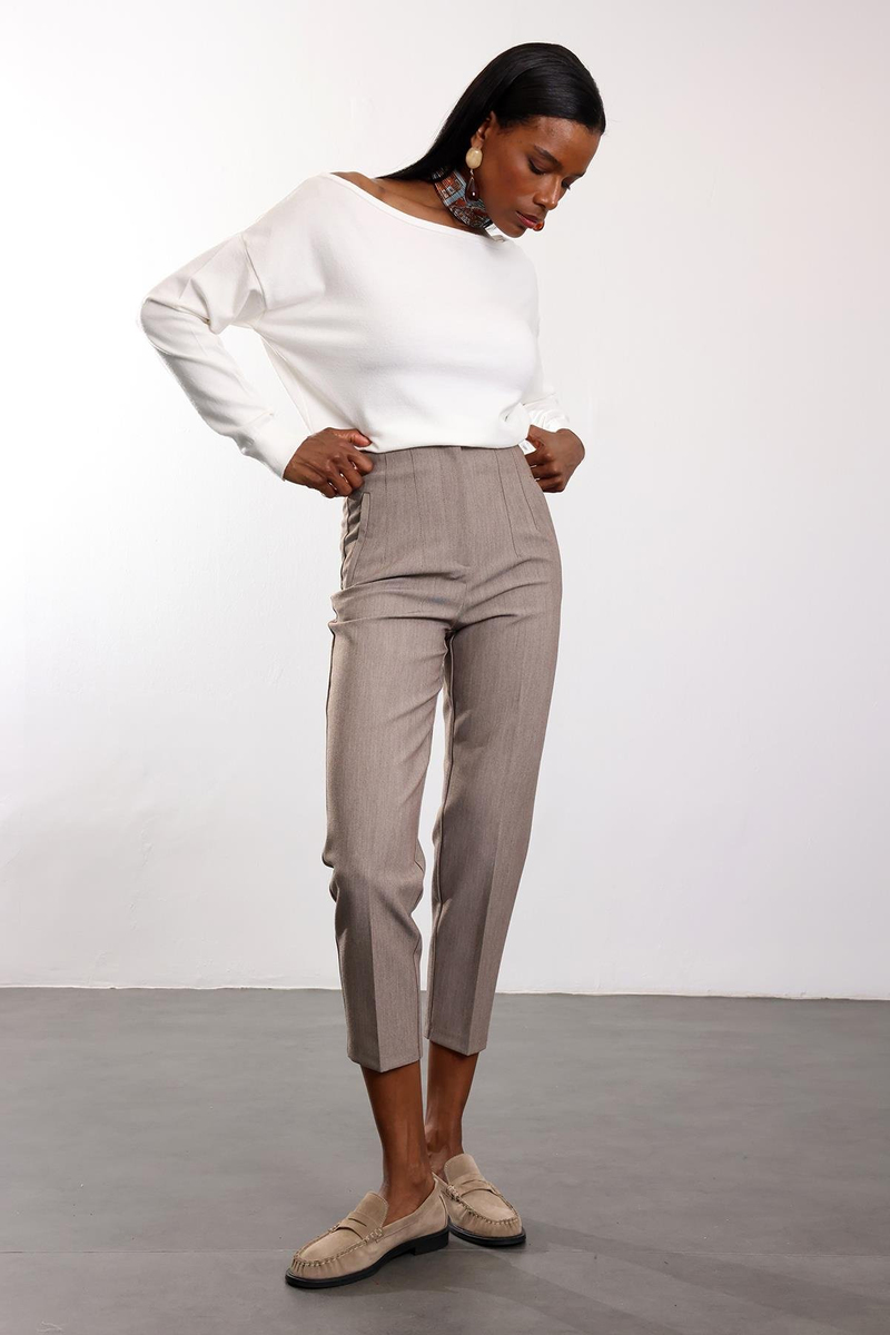 Efektli Vizon Flatolu Pantolon 5113