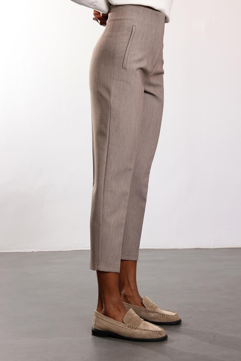 Efektli Vizon Flatolu Pantolon 5113