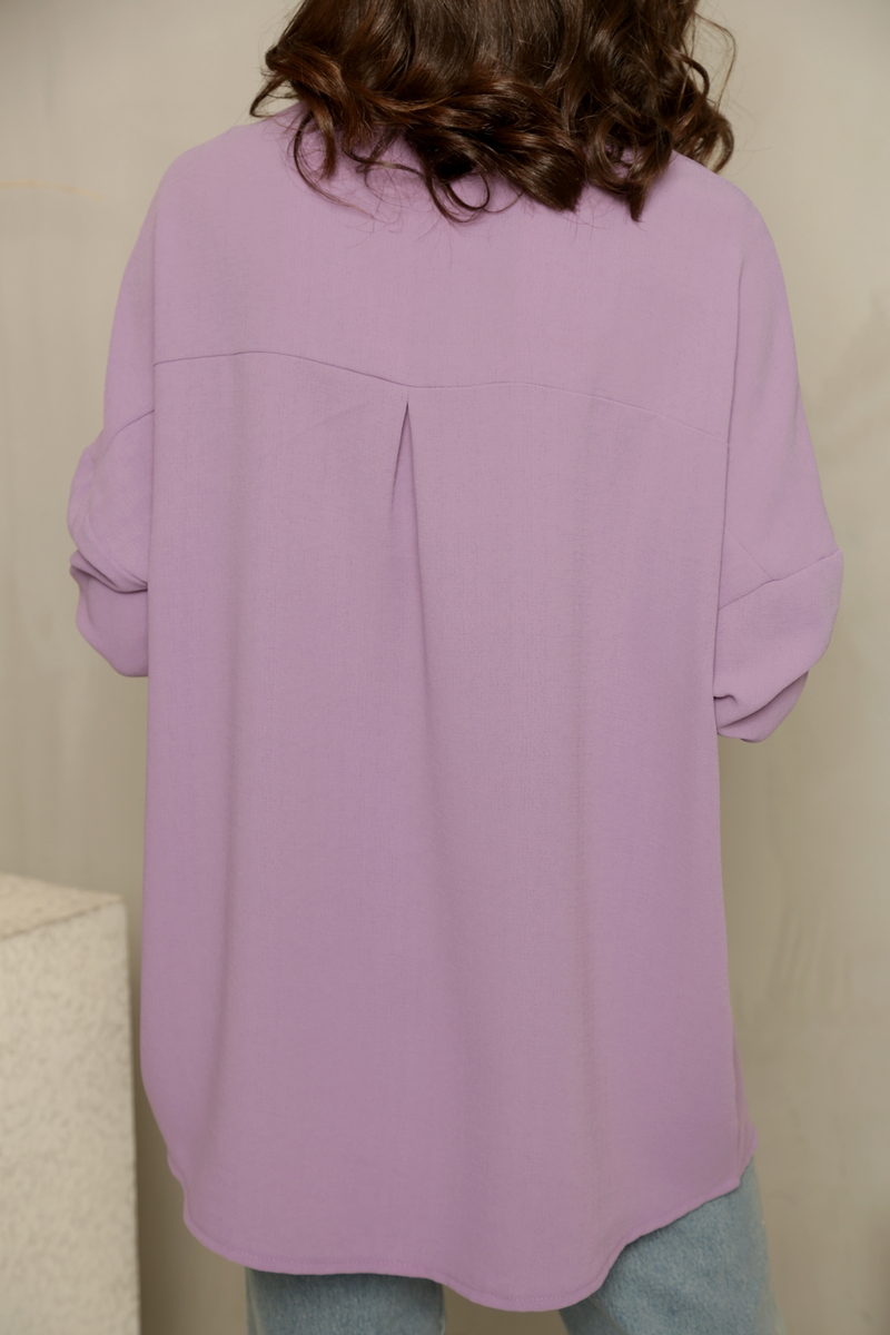 Eflatun Oversize Gömlek 4585