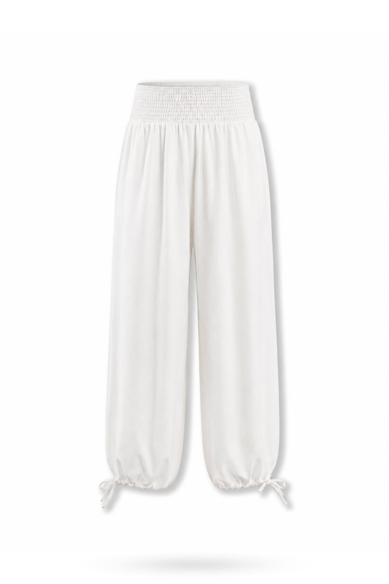 Ekru Beli Gipeli Şalvar Pantolon 261045