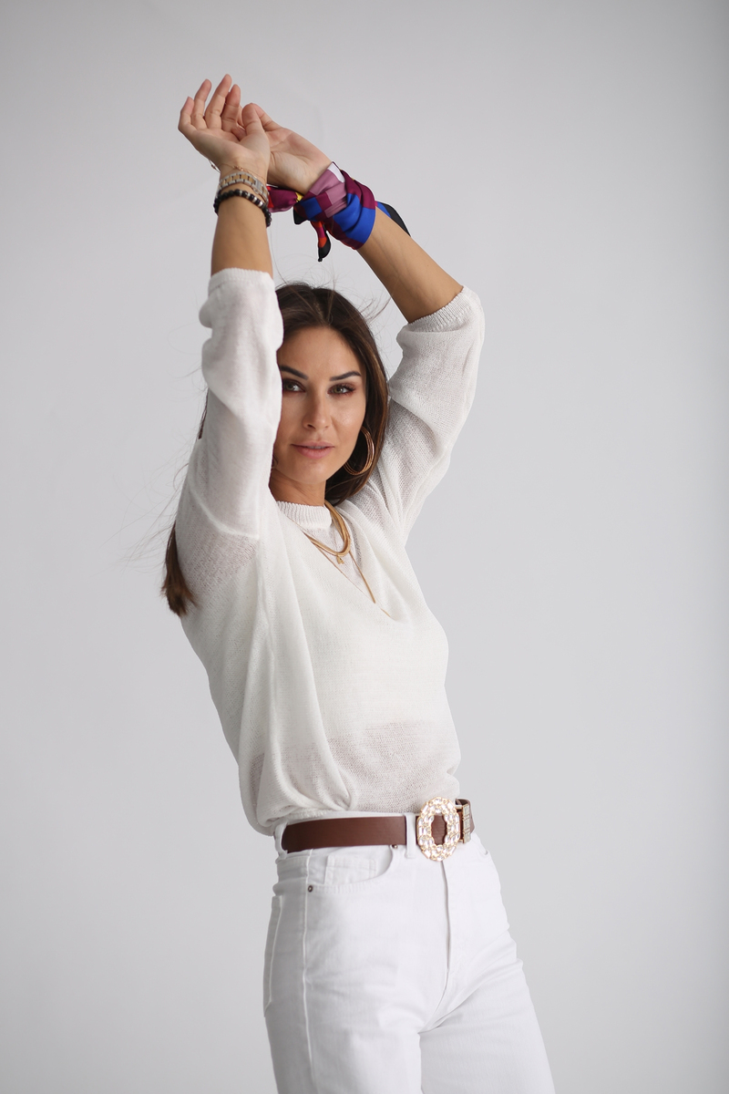 Ekru Büstiyer Triko Takım 11526