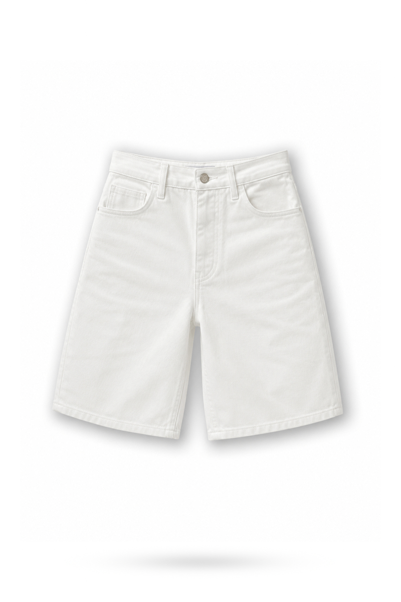 Ekru Canvas Luxe Şort 