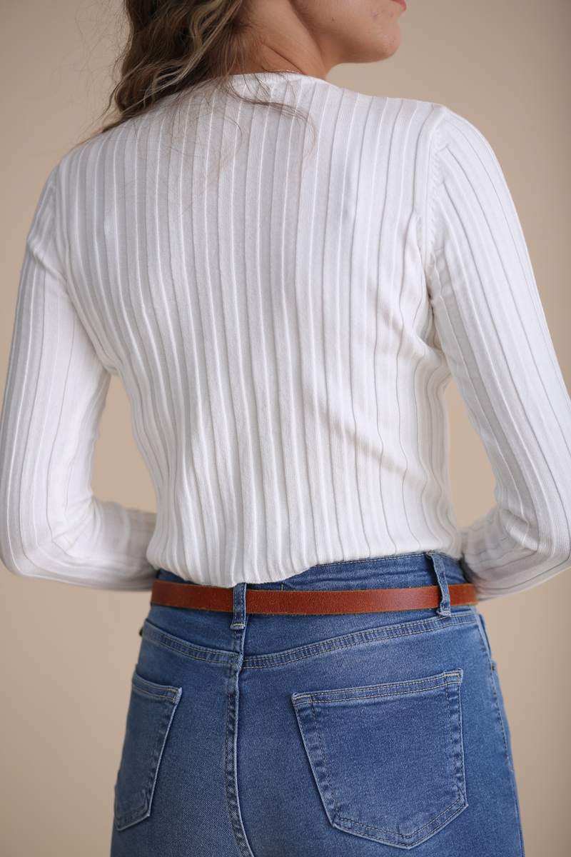 Ekru Fitilli Basic Triko 90718