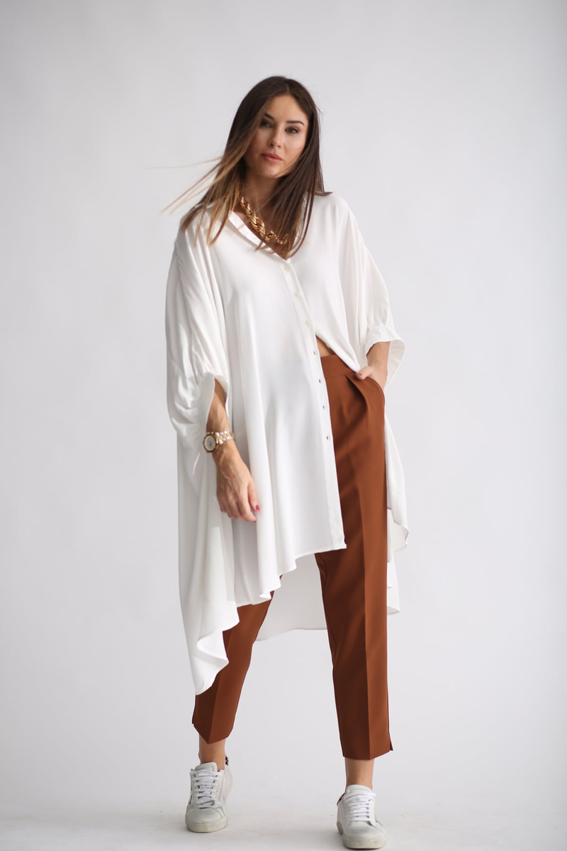 Ekru Oversize Elbise 2105