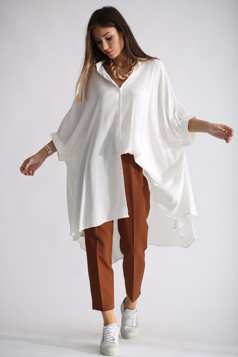 Ekru Oversize Elbise 2105