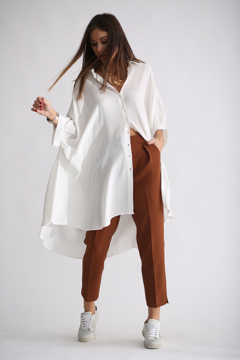 Ekru Oversize Elbise 2105