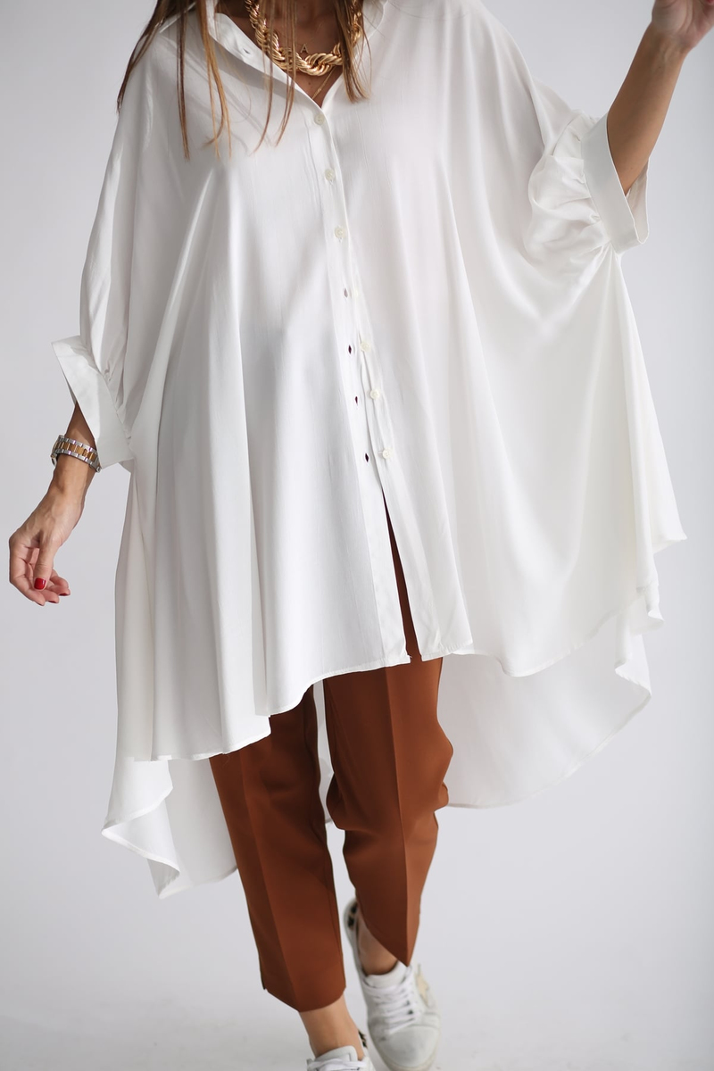 Ekru Oversize Elbise 2105