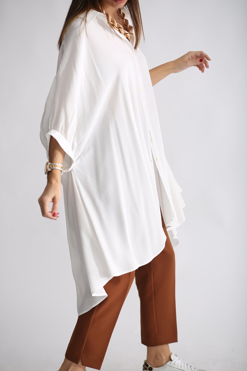 Ekru Oversize Elbise 2105