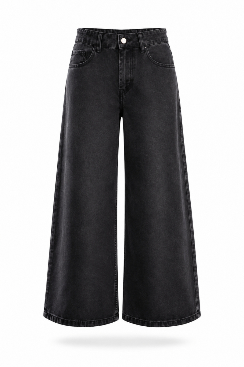 Füme Beli Lastikli Tensel Jean 