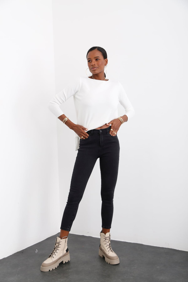 Füme Ultra Likralı Skinny Jean 