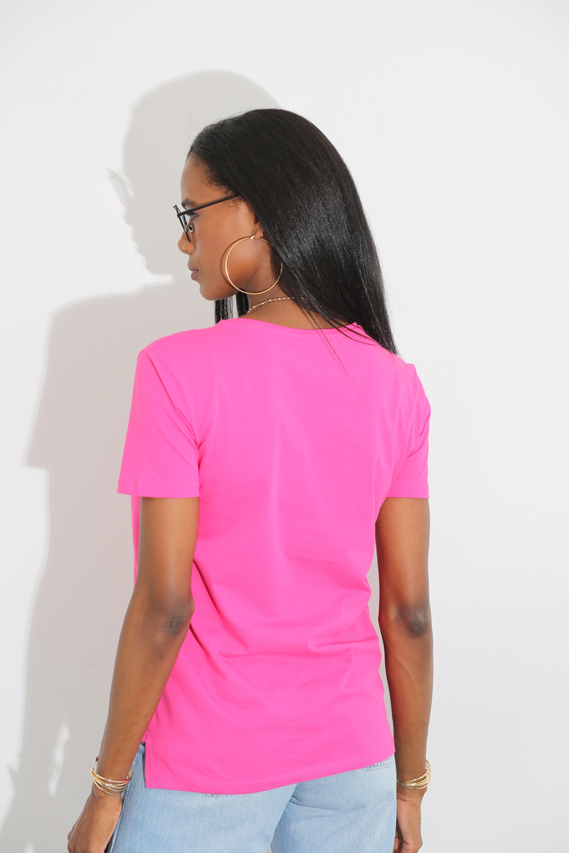 Fuşya Regular Fit Tshirt 4269