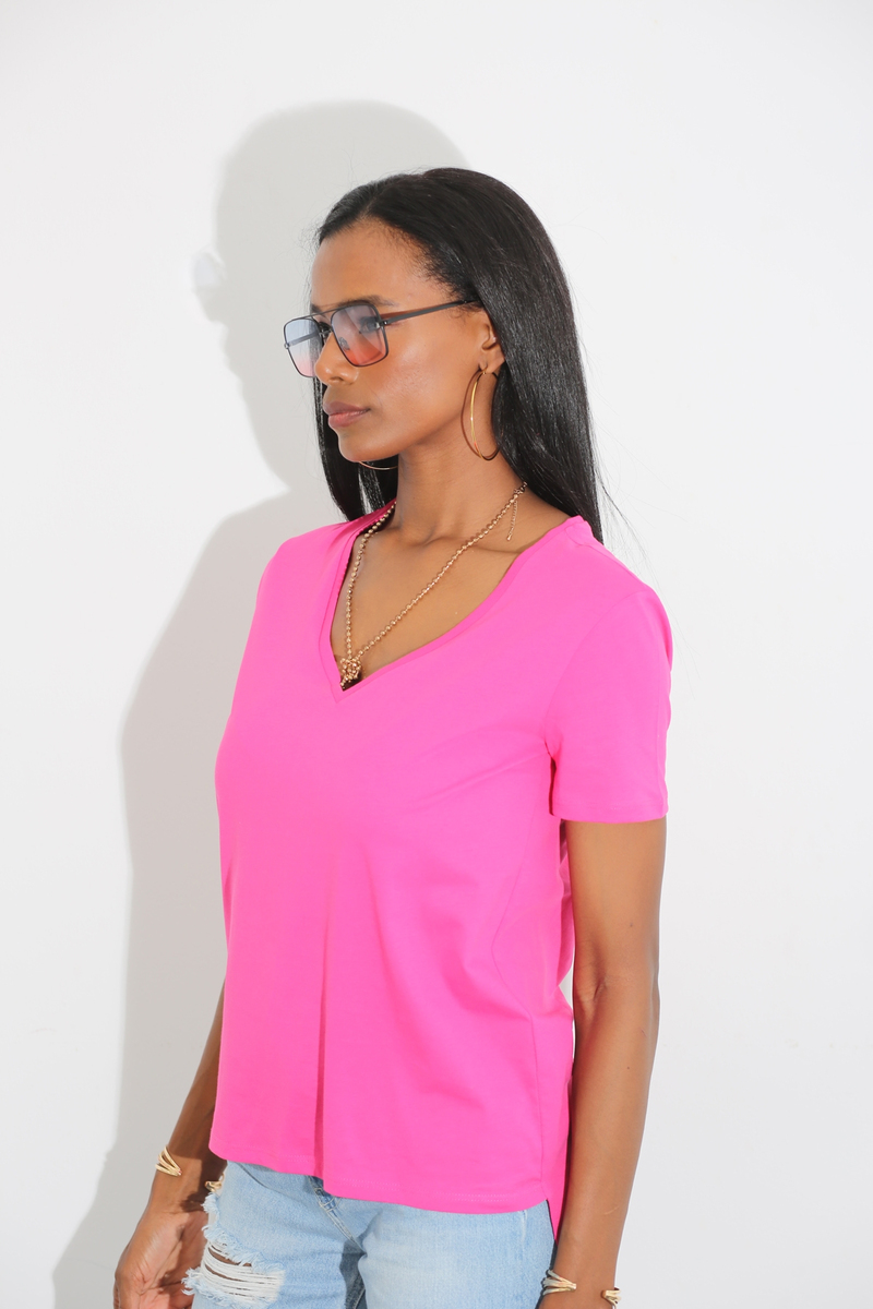Fuşya Regular Fit Tshirt 4269