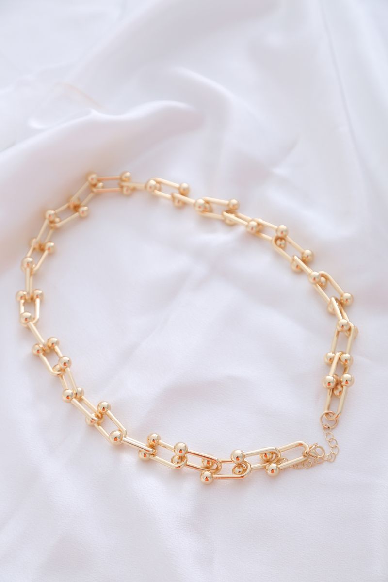 Gold Üç Boyutlu Kolye 