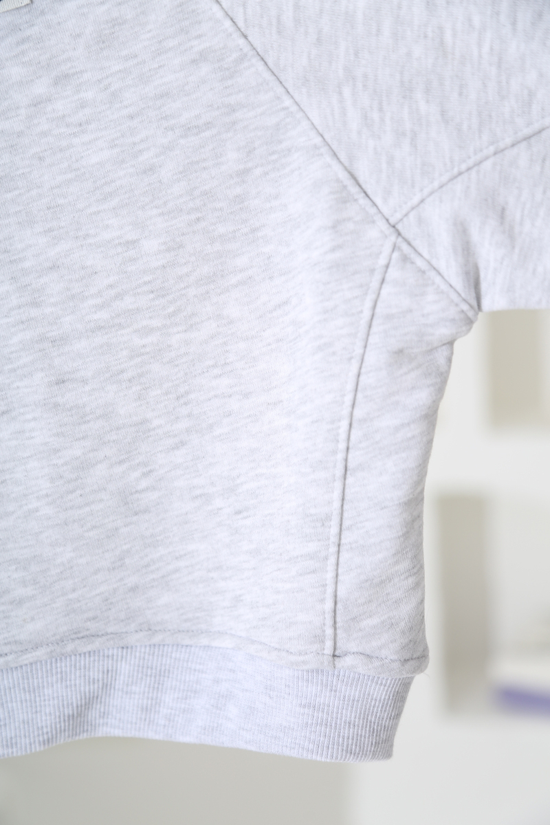 Gri Basic Bebek Sweatshirt 