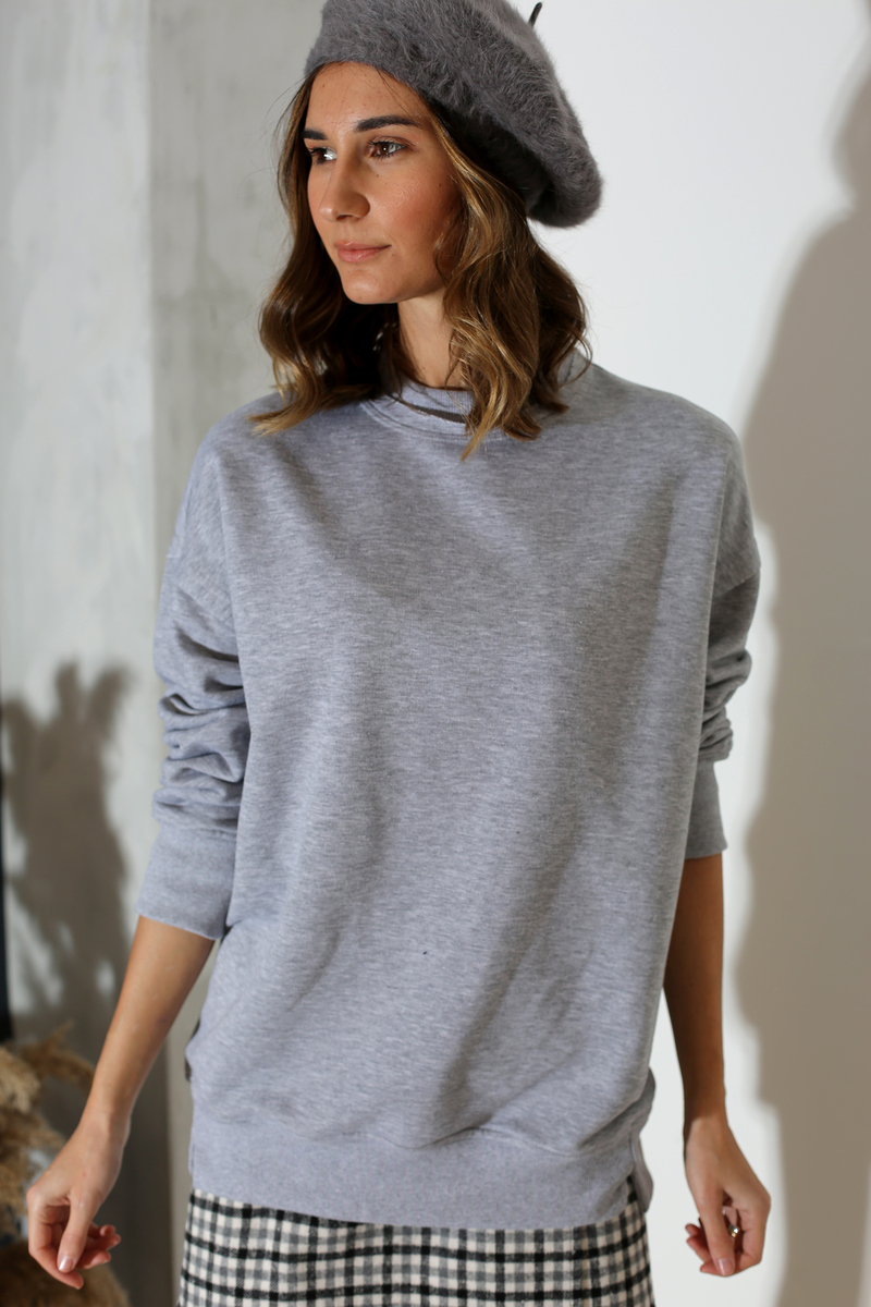 Gri Basic Sweatshirt