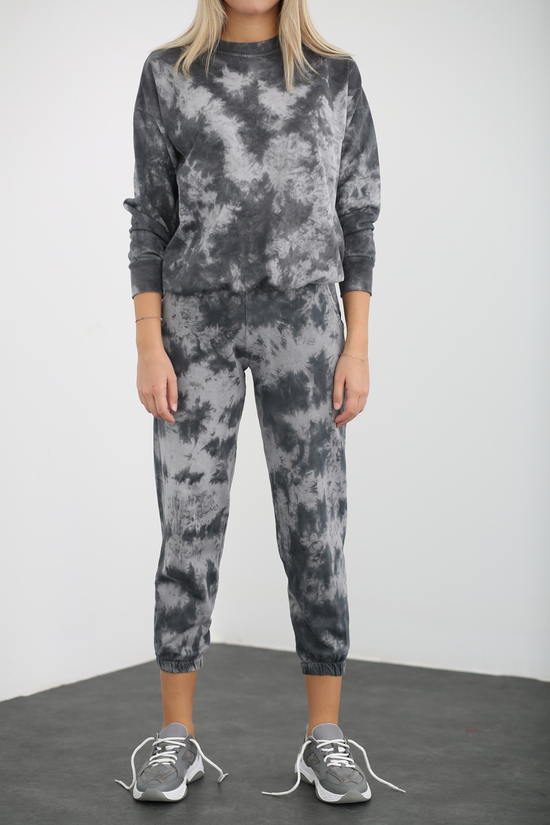 Gri Batik Desen Takım 3191