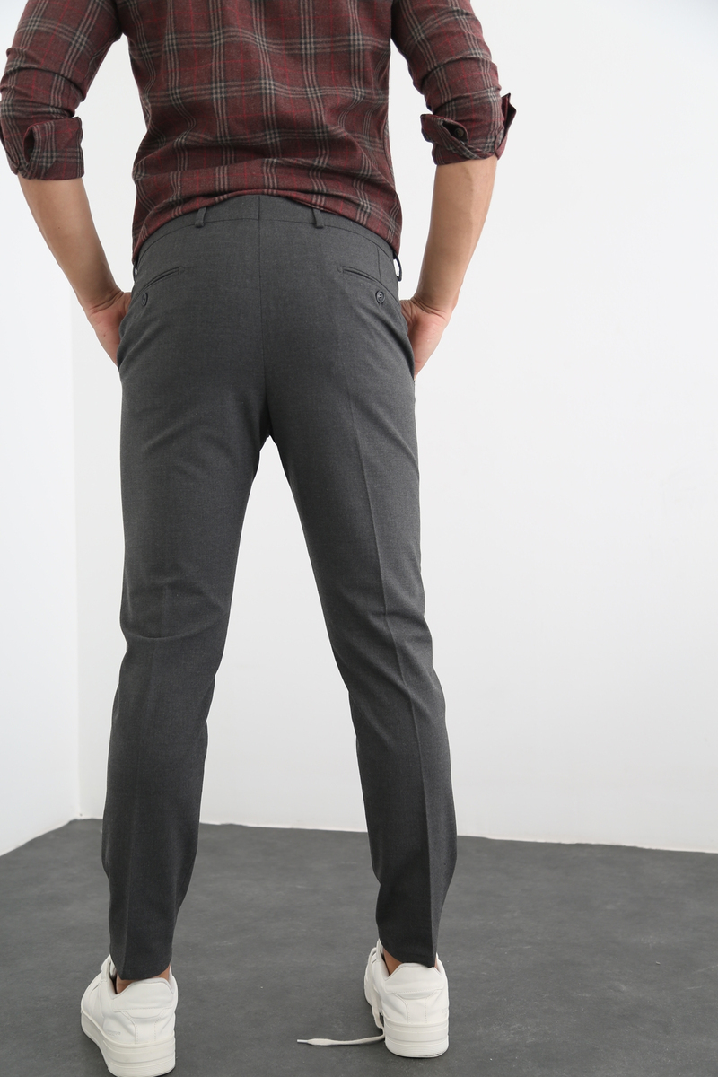 Gri Erkek Kumaş Pantolon 759-01