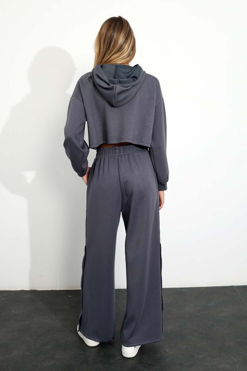 Gri Modal Sweatshirt Eşofman Takım 237067