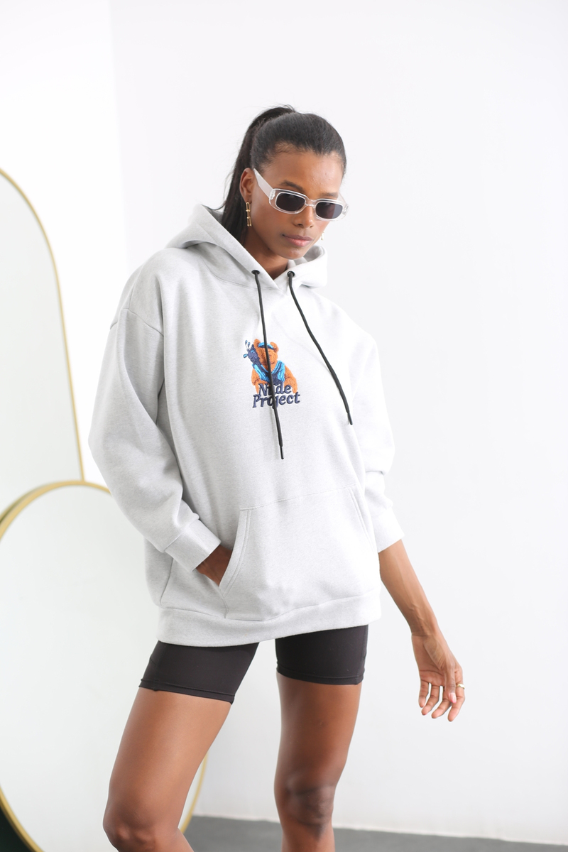 Gri Nude Project Şardonlu Sweatshirt 