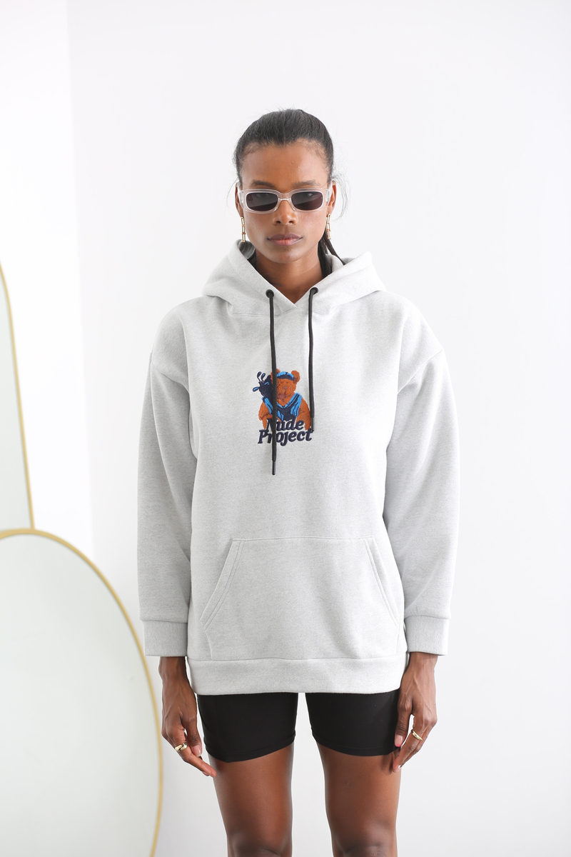 Gri Nude Project Şardonlu Sweatshirt 