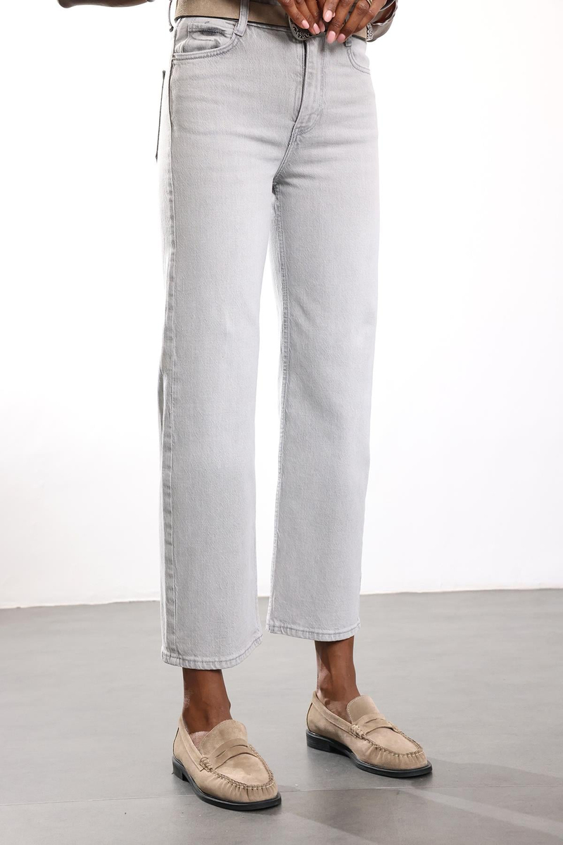 Gri Straight Jean 