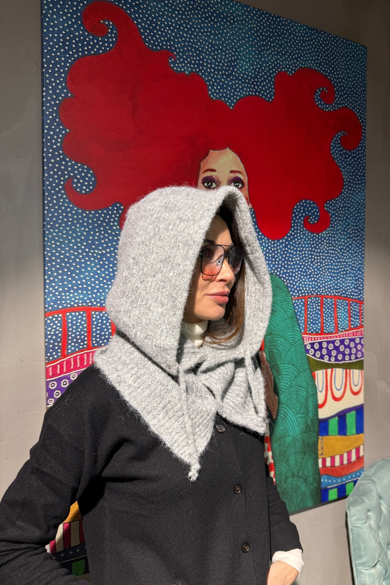 Gri Triko Balaklava 14800