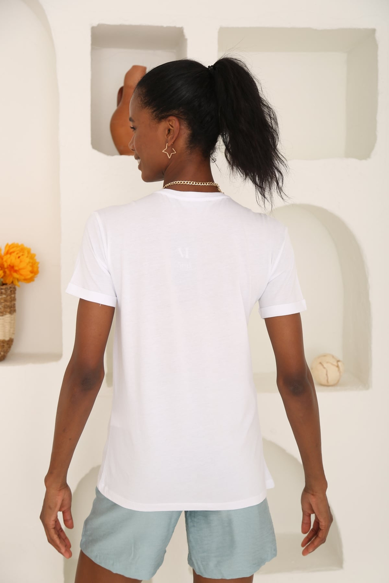 Gül Kurusu Now Nakışlı Tshirt 3542