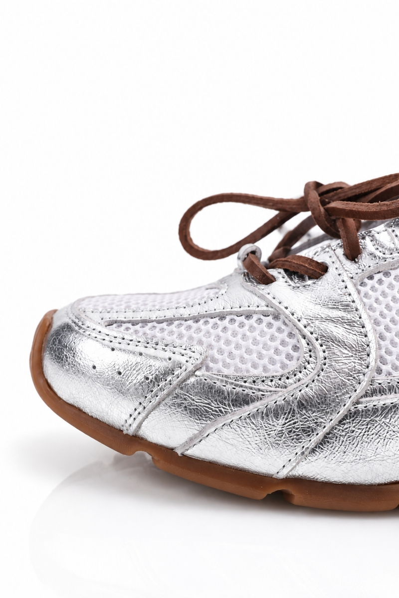 Gümüş Fileli Sneaker 24301