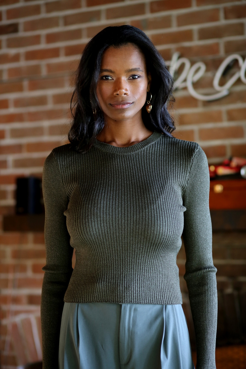 Haki Basic Simli Triko 