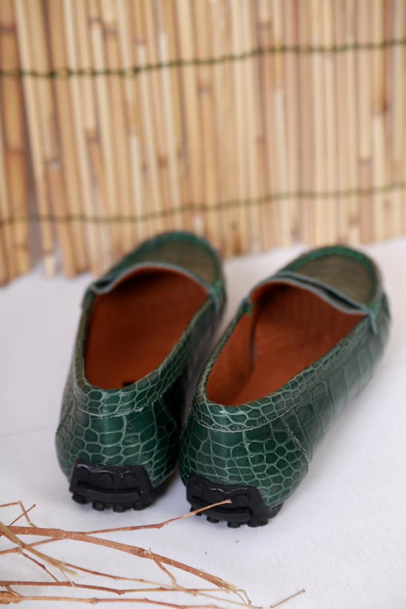 Haki Croco Loafer