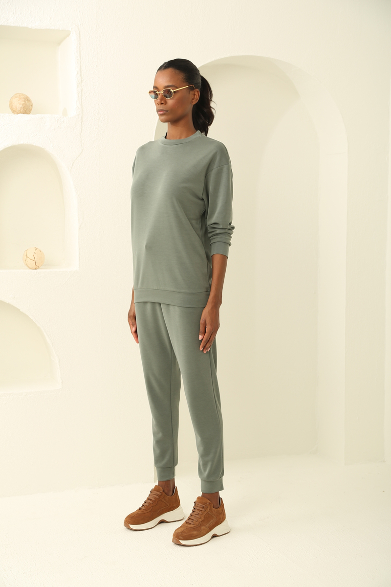 Haki Oversize Modal Takım 