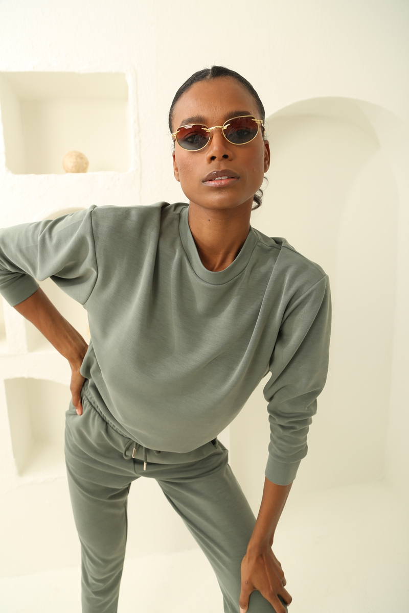 Haki Oversize Modal Takım 
