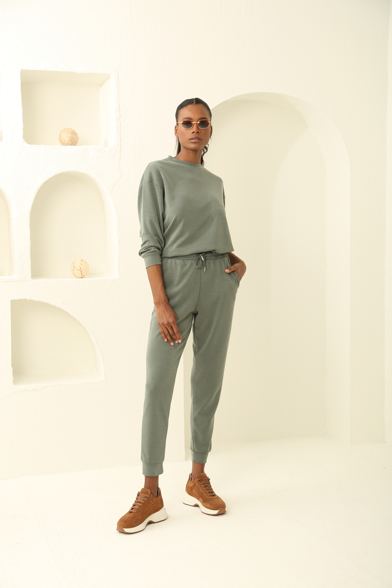Haki Oversize Modal Takım 