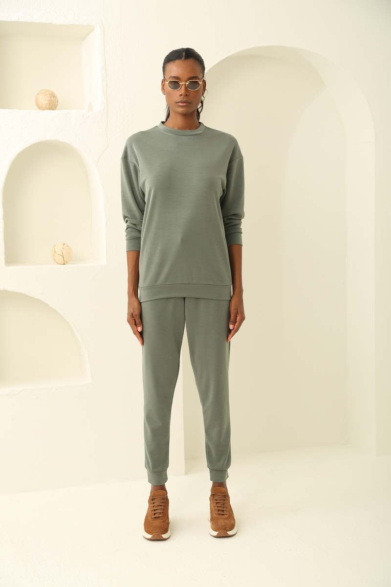 Haki Oversize Modal Takım 