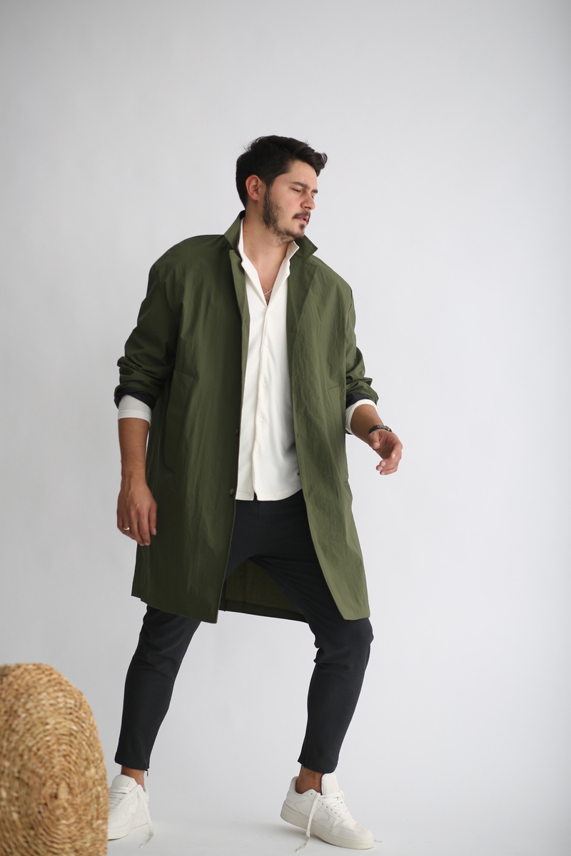 Haki Oversize Rüzgarlık 4494