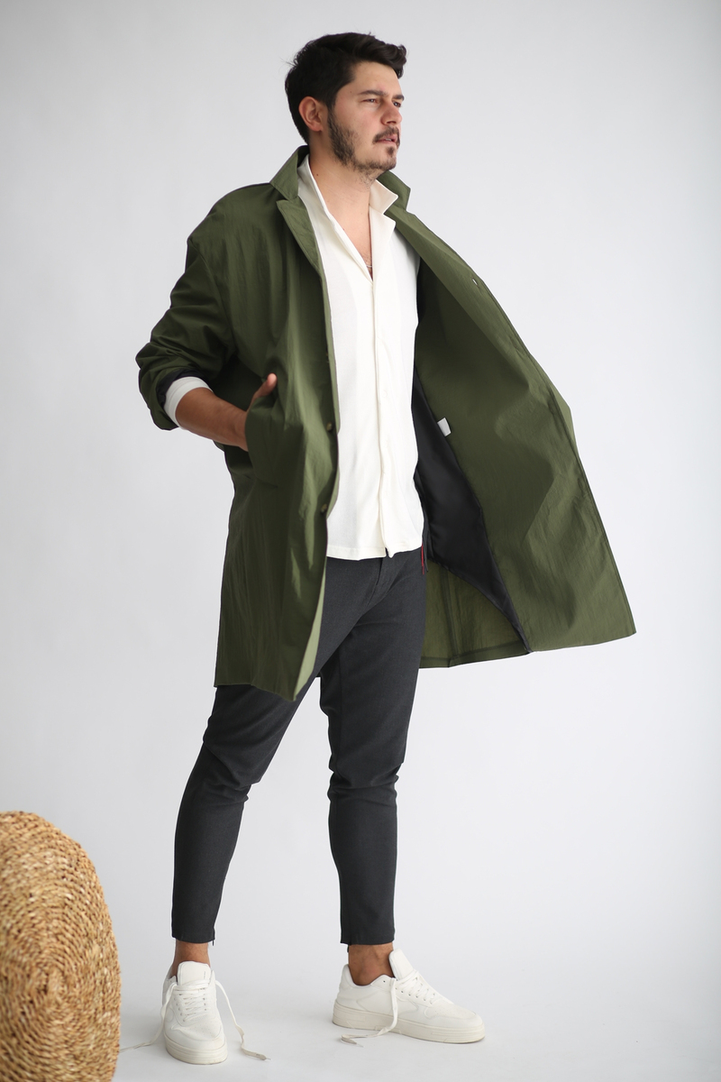 Haki Oversize Rüzgarlık 4494