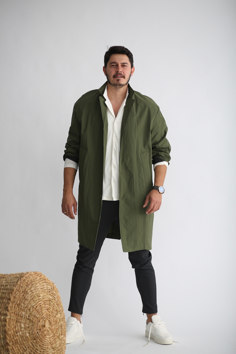 Haki Oversize Rüzgarlık 4494