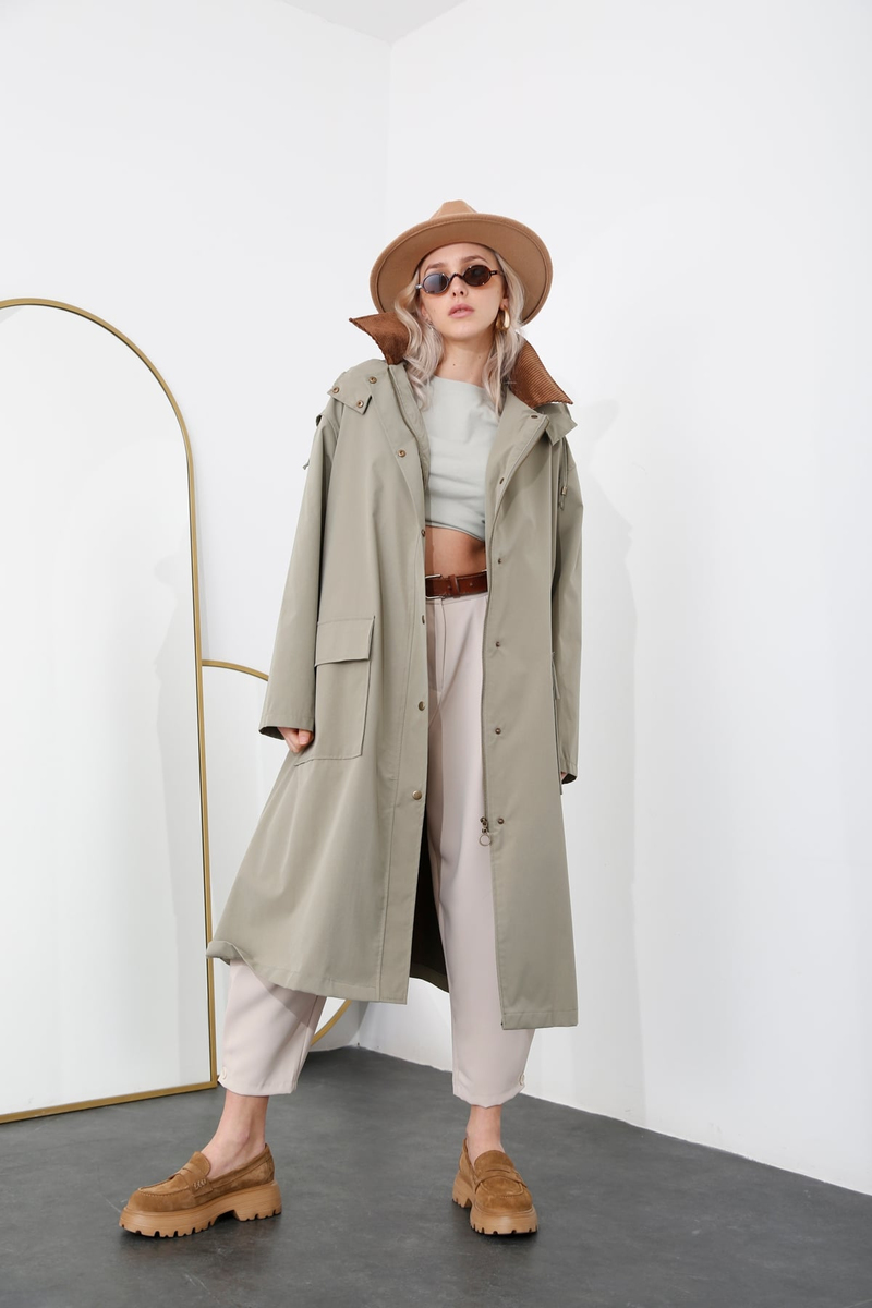Haki Oversize Trenchcoat 54109