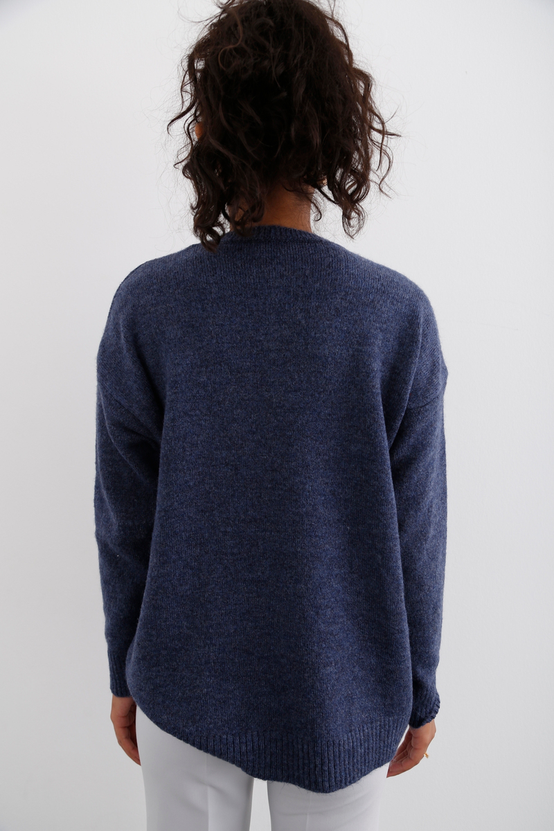 indigo Bisiklet Yaka Basic Kazak 5190